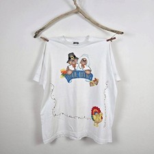 Vintage 90 Bear Give Thanks Unique Single Stitch T Shirt XL