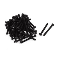 50Pcs M3X28Mm Gewinde 10.9 Legierung Stahl Knopfkopf Hex Sockel Schrauben Bolzen