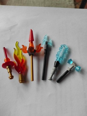 LEGO-Waffenelemente Eis-Waffen und Feuer-Waffen & Flammen