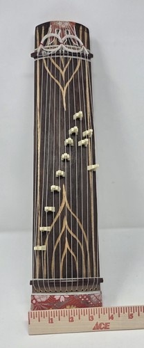 Koto Mini 13 Strings Portable Japan Acoustic Harp Musical Instrument Used READ 