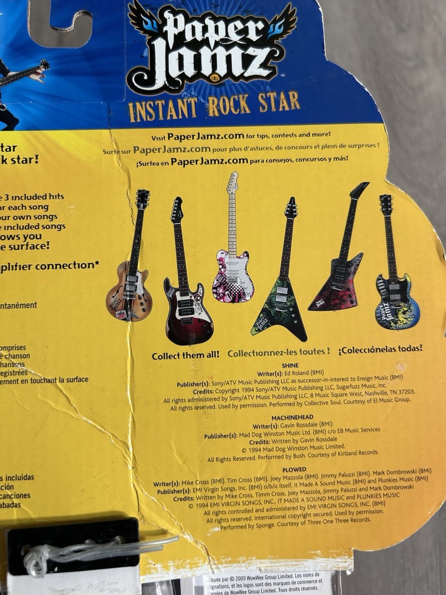 WowWee Paper Jamz Guitar Series 2 Instant Rock Star New in Package