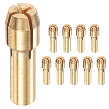 10-Pack Brass Drill Chuck, Quick Change 1mm for Rotary Tools 4.2mm Tail Dia
