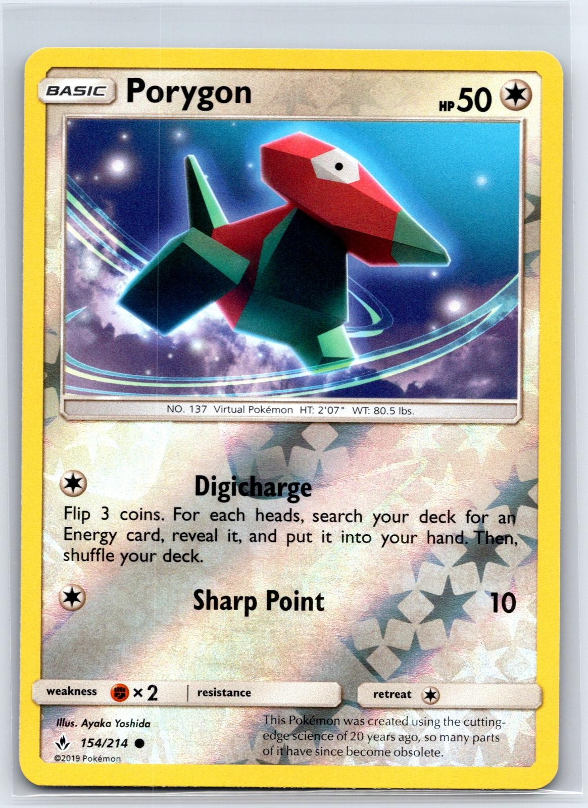 Porygon 154/214 Common Unbroken Bonds Pokemon Reverse Holo NM/M