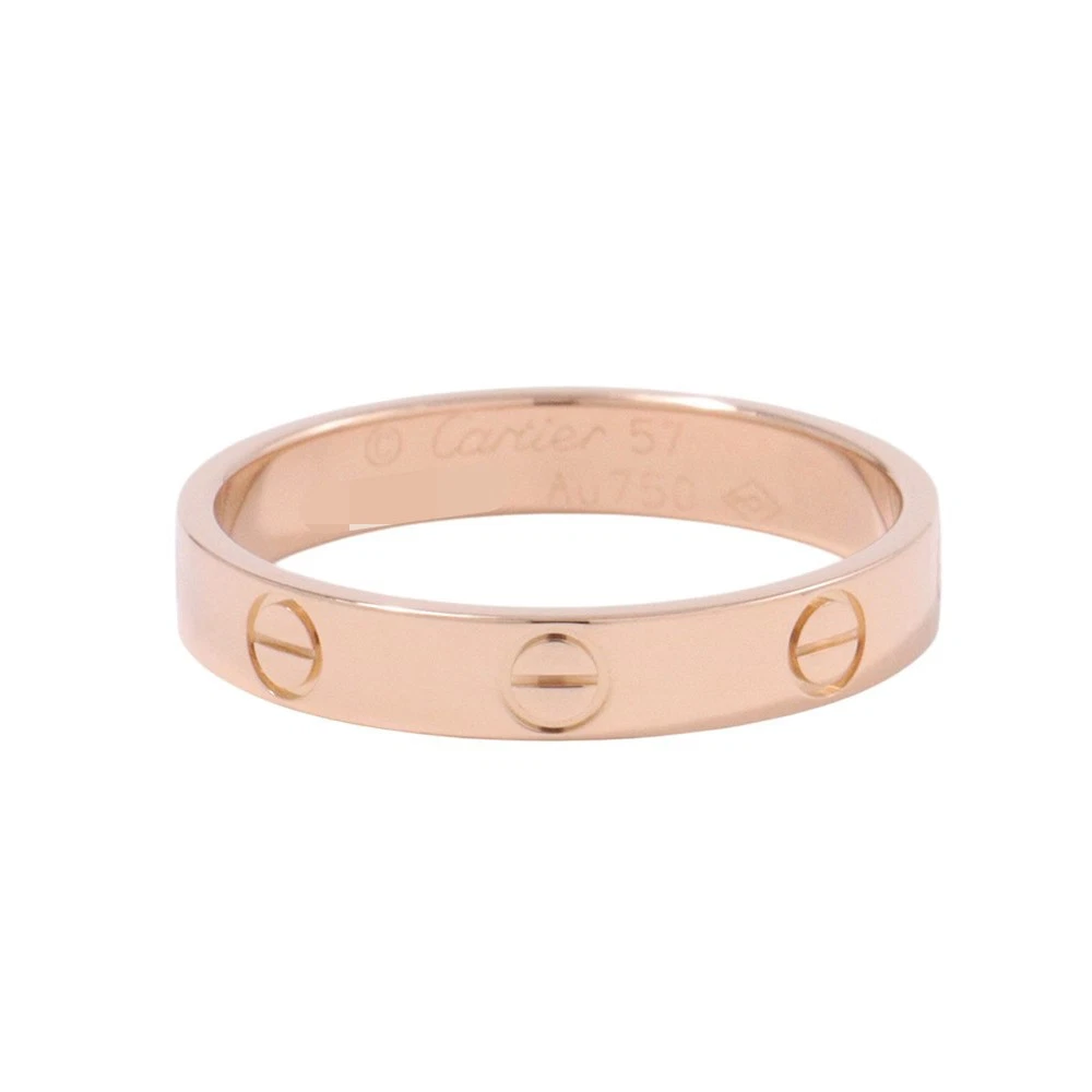 Cartier — CARTIER Mini Love Ring Size Small/57/#17 18K Pink Gold B4085200