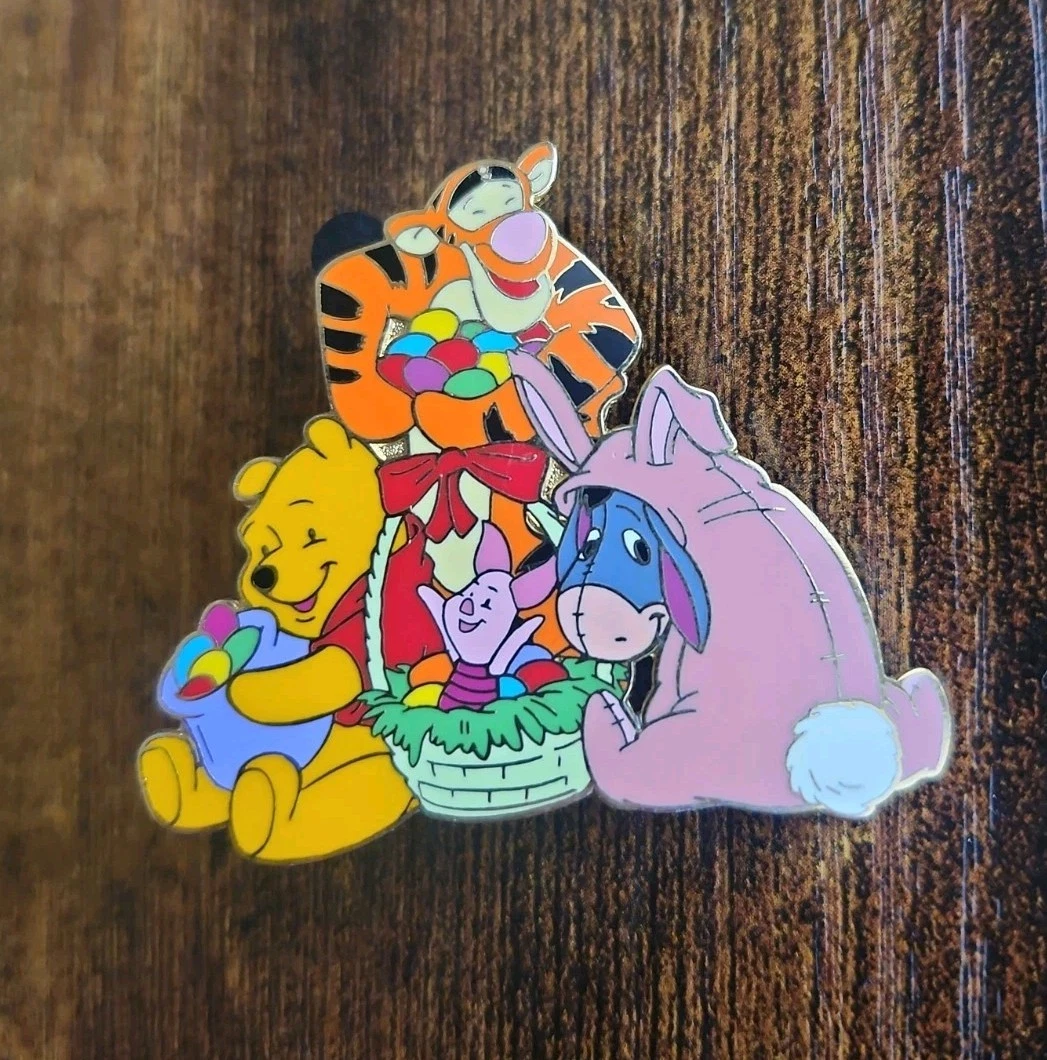 Disney Easter pin 2002 Pooh, Eeyore, Tigger, Piglet LE Disneyland