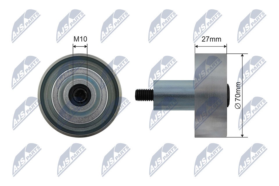 ✅Fits NTY RNK-HD-027 V-RIBBED BELT PULLEY IDLER ⭐UK Seller⭐ - Image 7