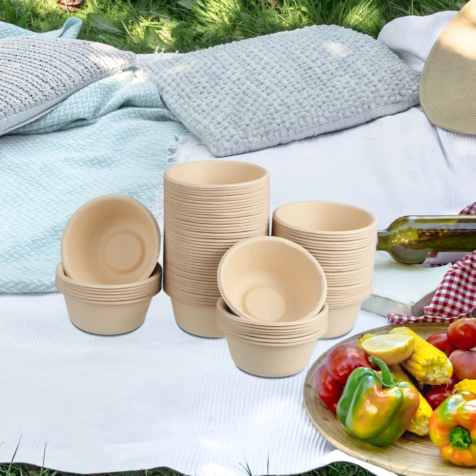  200 Pcs to Go Soup Containers with Lids Microwavable Paper Bowls - Bild 2 von 4