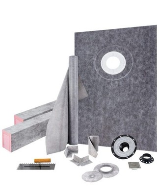 38 x 60 in. Waterproof Tile Ready Shower Pan with 4 in.