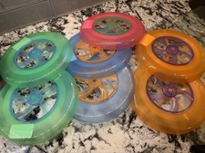 7 Pack Plastic Kids Flying Disc Toy Outdoor Playing Lawn Game Disk Flyer 7  