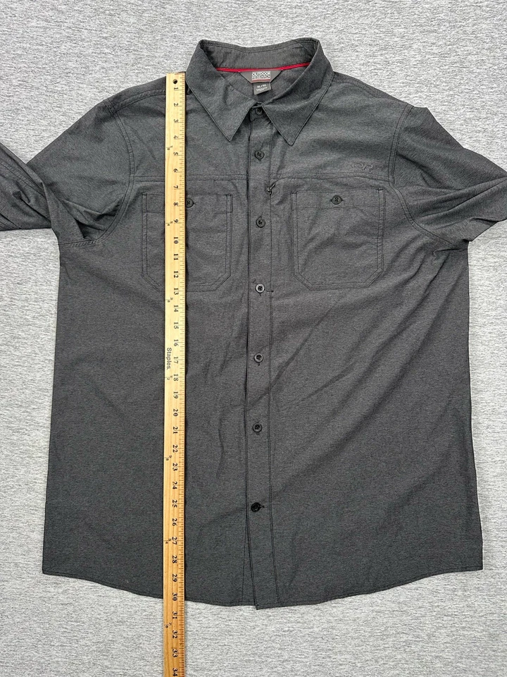Outdoor Research Shirt Mens XL Gray Wayward Stretch Long Sleeve Button Up Hiking - Image 4 of 4