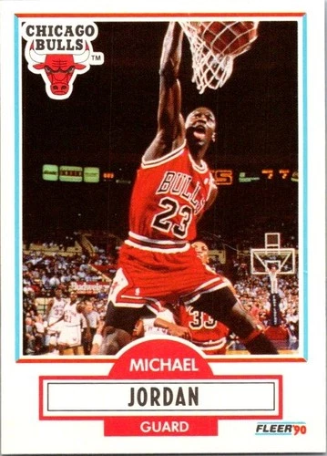 1990-91 Fleer #26 Michael Jordan HOF Chicago Bulls e