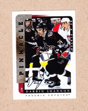 Darrin Shannon signed 1996-97 Be A Player certified card #183 Phoenix  Coyotes