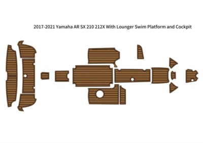 2017-2021 Yamaha AR/SX 210/212X Lounger Swim Platform Cockpit Boat EVA Flooring-