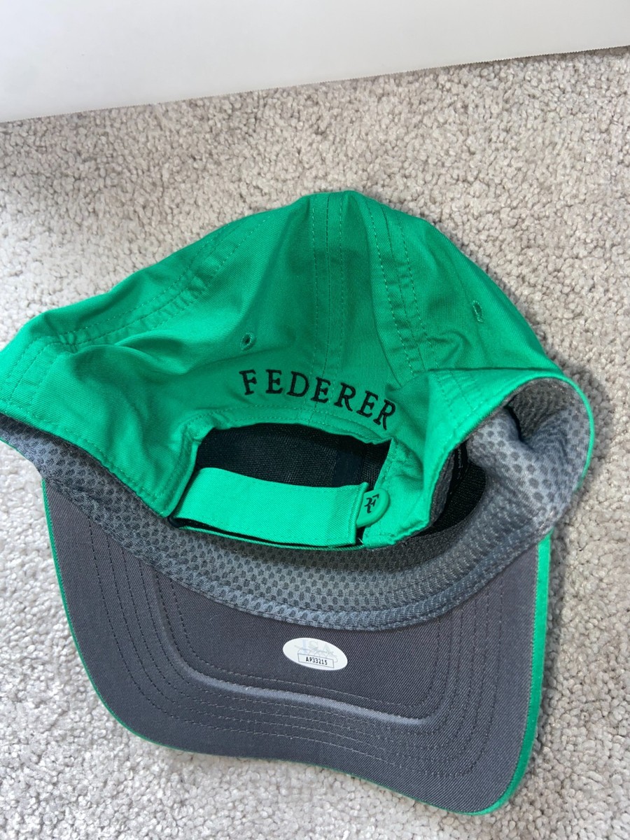 フランスラグビー 100周年記念 ナイキ製ベレー帽1906-2006 ROGER FEDERER SIGNED NIKE GREEN RF HAT WIMBLEDON US OPEN LAVER CUP