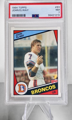 1984 John Elway Topps Rookie #63 PSA 7 NM~DENVER BRONCOS-FRESH SLAB! 🔥 - Picture 3 of 14
