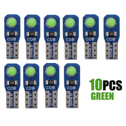 10Pcs/Set T5 Wedge Car Accessories Dashboard Instrument Interior LED Light Bulbs - Picture 16 of 17