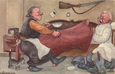 Edgren PC HUMOR JAC. EDGREN VACKNING ARTIST SIGNED (a48738) | eBay