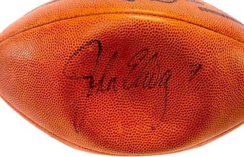 John Elway Signed Denver Broncos Full Size Football COA