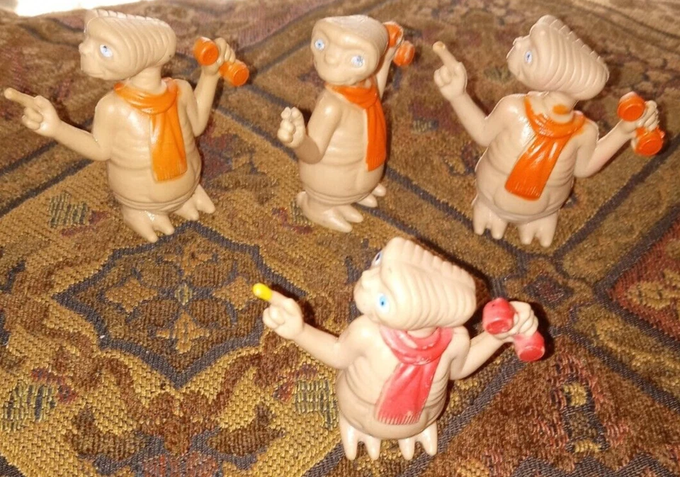 Lote de 6 de colección. 1982 LJN Toys E.T Película Extra Terrestre PVC Figura Juguete 1,75” Difícil de Encontrar Foto 2 de 3