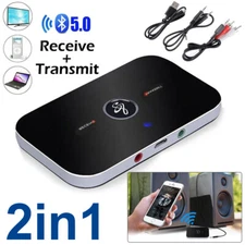 2in1 Wireless Bluetooth 5.0 Transmitter & Receiver Home TV Stereo Audio Adapter