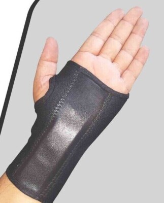 Handgelenkstütze Bandage mit Schiene Karpaltunnel Arthritis verstellbar atmungsaktiv UK