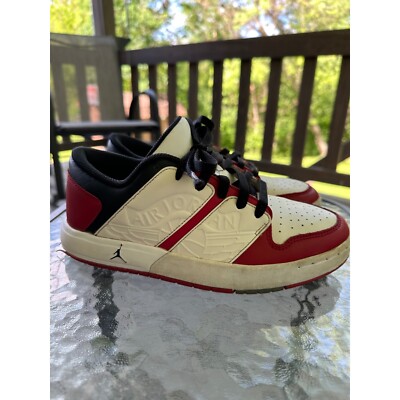 Jordan Low Top Sneakers Youth Size 6.5Y Red Black White