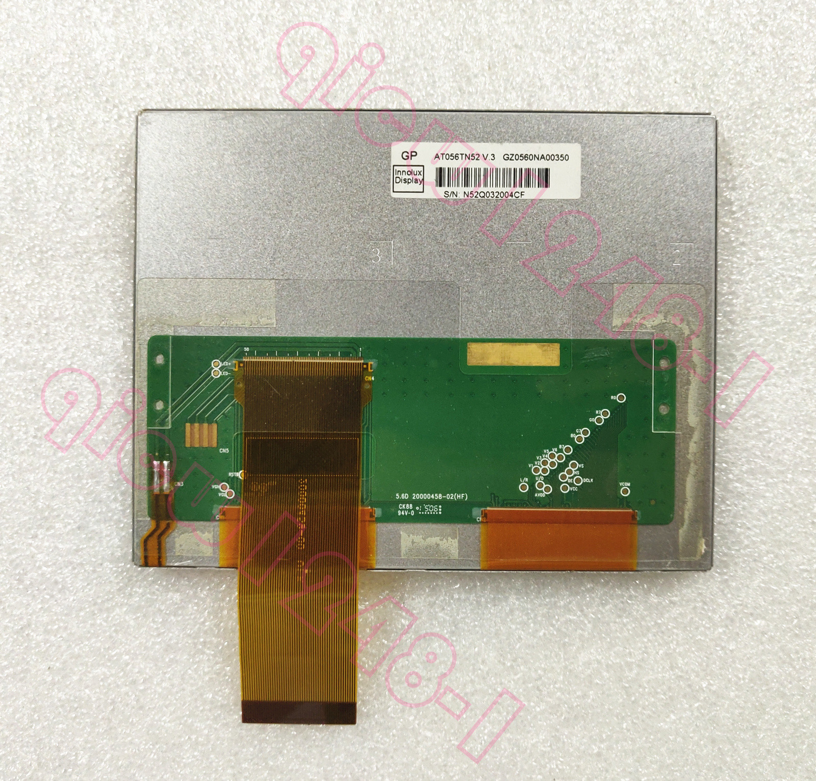 Lot De 5 écrans LCD TFT AT056TN52 V3 + Carte Contrôleur VGA/AV - 640x480, 3.3V, 50 Pins
