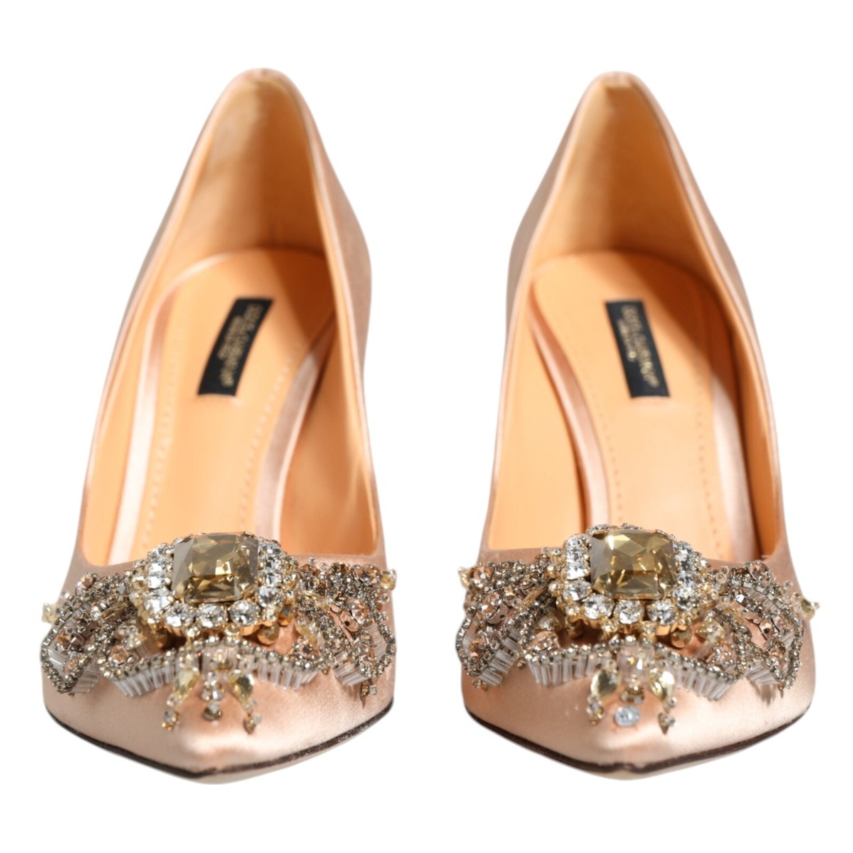 シューズ・サンダルその他 DOLCE  GABBANA Women Shoes CG0927AD1608L068 Beige Satin slingbacks in Beige for Women | Dolce&Gabbana® US