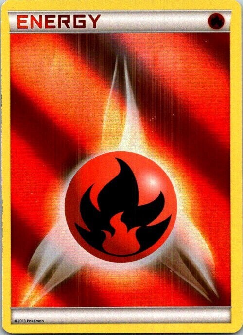 Fire Energy Pokemon 2013 Light Play Holo | eBay