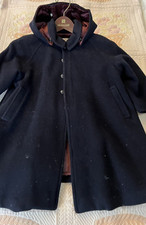 2 vintage Aletta dark blue wool cashmere blend little girls coat