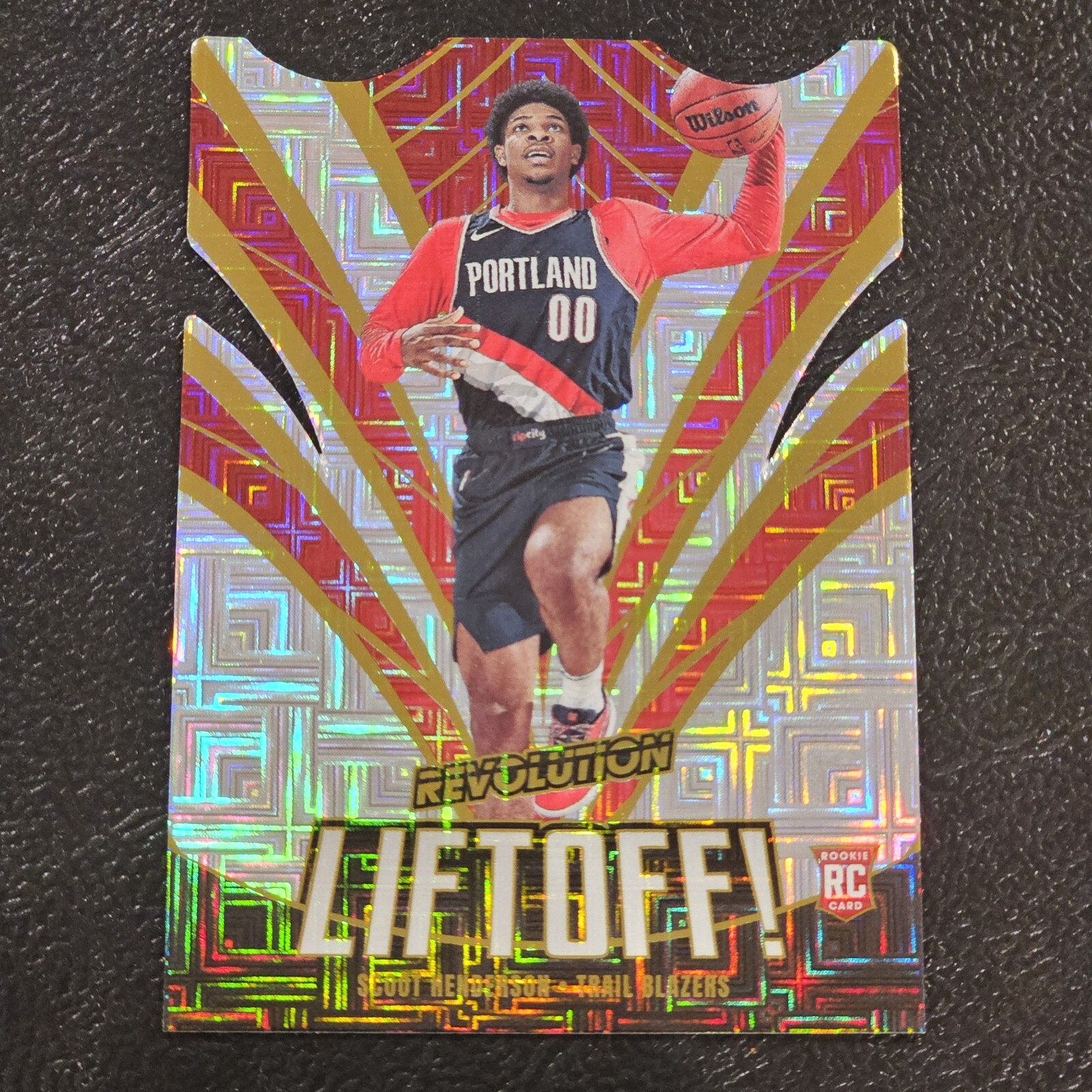 SCOOT HENDERSON 2023-24 REVOLUTION DIE CUT LIFTOFF LEVELS ROOKIE #7 SP!