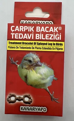 KANARYO Canary Finch Bird Splayed Leg Treatment Bracelet Bands Rings 3 mm