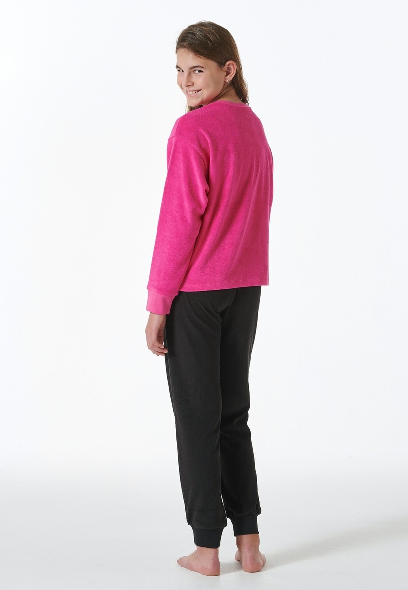 Schiesser meisjes pyjamaset, oudroze 181830, 104