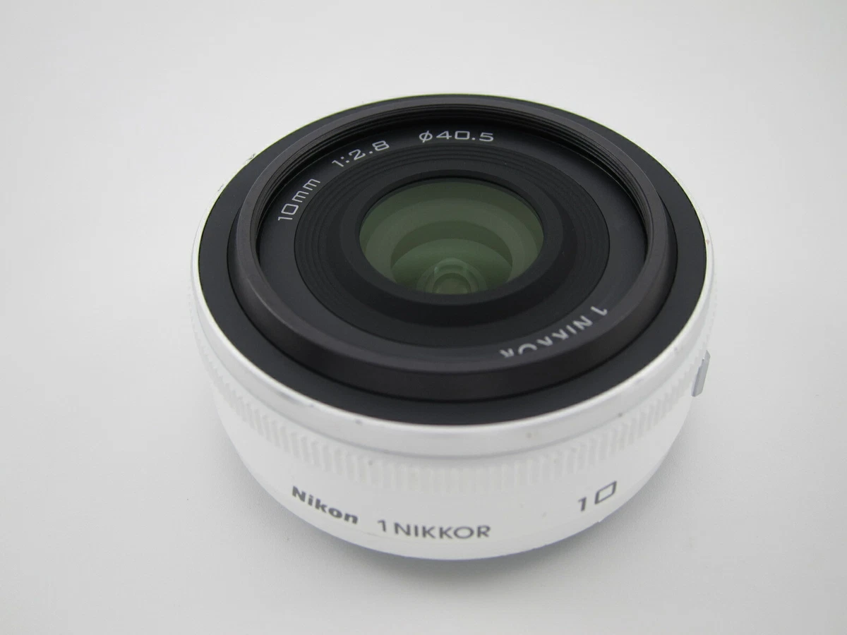 compatible 1 NIKKOR 10mm f/2.8 Lens White For J1 J2 J3 J4 J5 V1 V2