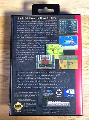 Crusader of Centy - 16 Bit Game Cartridge, Manual, and Case | eBay