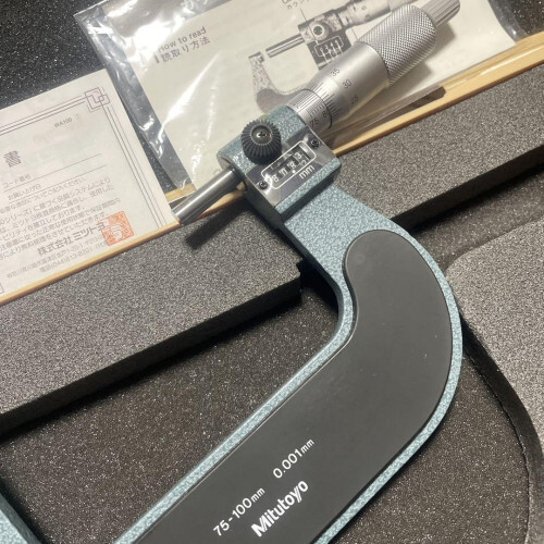 Mitutoyo Count Outside Micrometer 75-100mm 193-114 VG cond