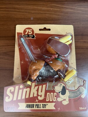 Slinky Dog Junior Pull Toy - 75th anniversary - New /Sealed (2019)