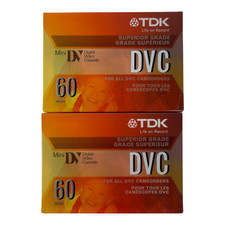 Lot Of TDK DVC 60 Minute Mini DV Video Cassettes NEW Sealed