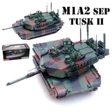 New 1:72 Scale U.S. Army M1A2 Abrams Main Battle Tank NATO Camouflage Model