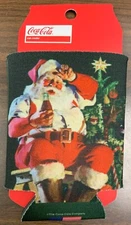 SANTA CLAUS COCA-COLA COKE 2-SIDED CAN HOLDER NEW WINCRAFT 🥤