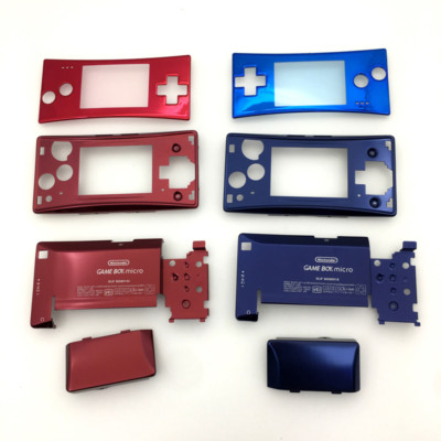 Austausch Full Housing Case Hülle Für Nintendo Gameboy Micro GBM Rot  und Blau