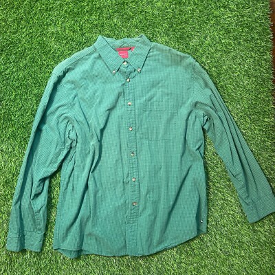 Arrow Green Long Sleeve Button Up Shirt
