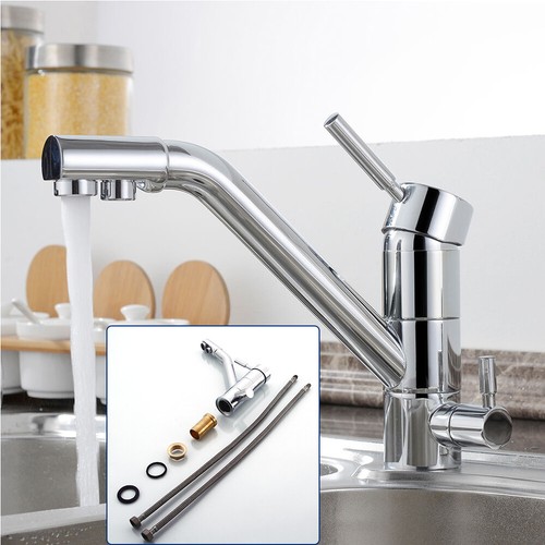 Filtro acqua cucina 3 in 1 rubinetto miscelatore impianto osmosi girevole
