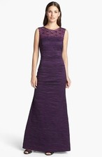 Alex Evenings Crinkled Taffeta Gown size 16