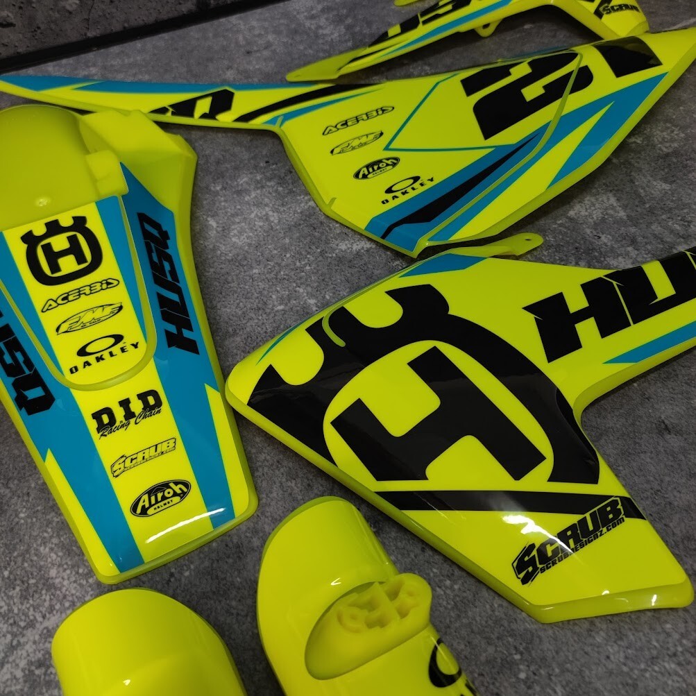 2018-2024 Husqvarna TC 85 Plastics + Graphics Fairing Bodywork Kit