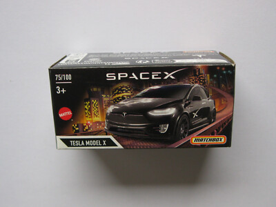 Tesla Model X  SPACE X Special Pack *** Matchbox Power Grabs BOX 978L 1:64