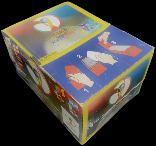 PANINI JAPAN SOUTH COREA 2002 SCATOLA SIGILLATA ESPOSITORE 100 CONFEZIONI TUTEN BUSTINE