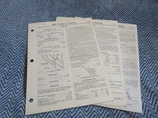 1967 PONTIAC 6 CHRYSLER HEMI V8 FACTORY TUNE UP SPECIFICS SPEC MANUAL SHEETS SET
