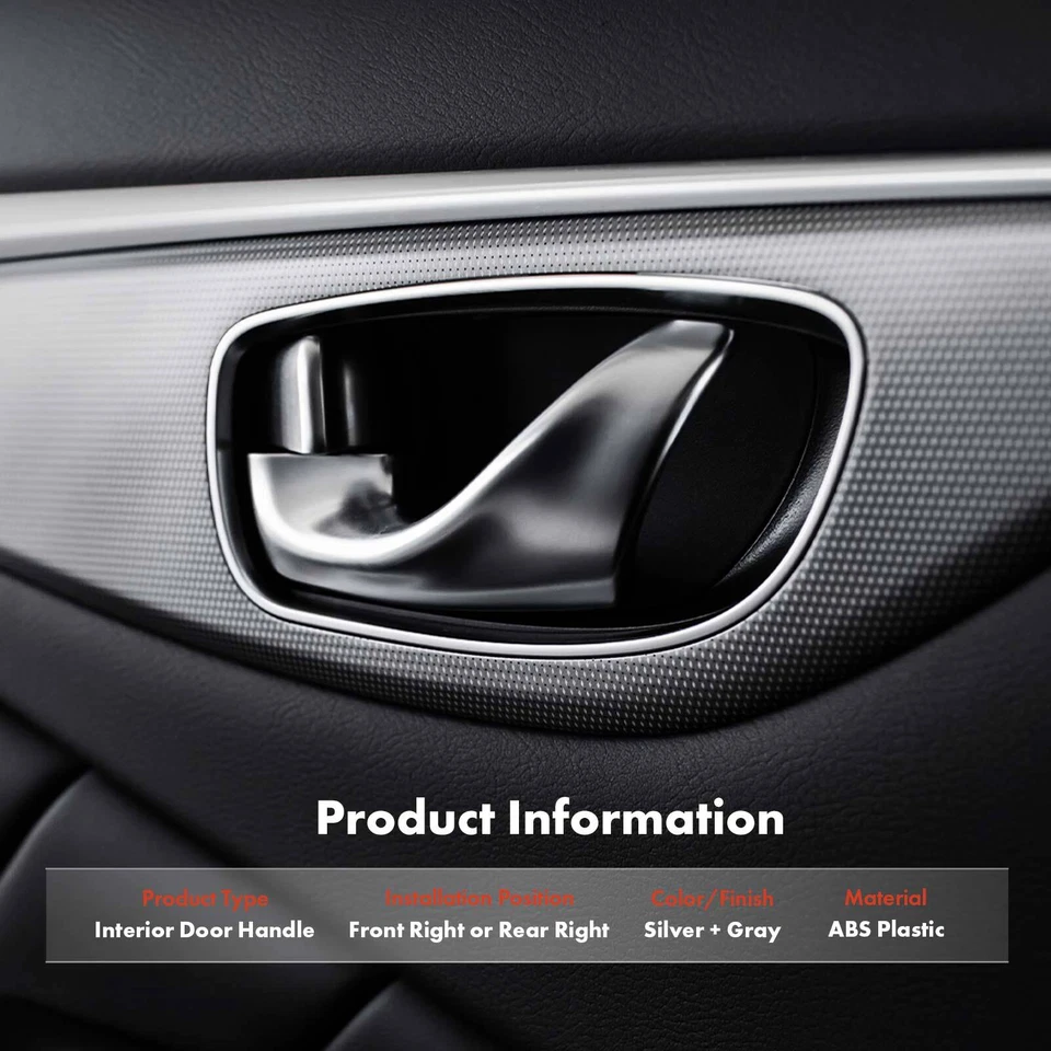 Manija de puerta interior lateral del pasajero para Dodge Durango Dakota Chrysler Mitsubishi Foto 2 de 4