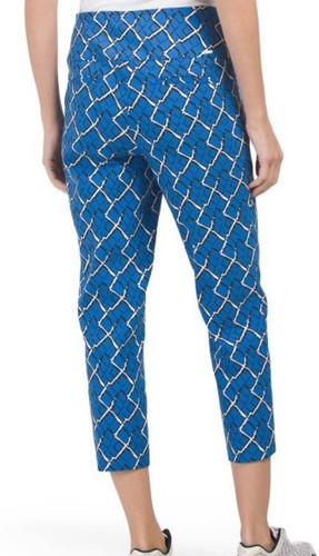 NWT SWING CONTROL Royal Blue Black White STRETCH GOLF CAPRIS - 4 6 10 12 14 - 第 2/2 張圖片